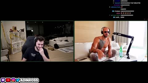 Adin Ross X Andrew Tate Full stream