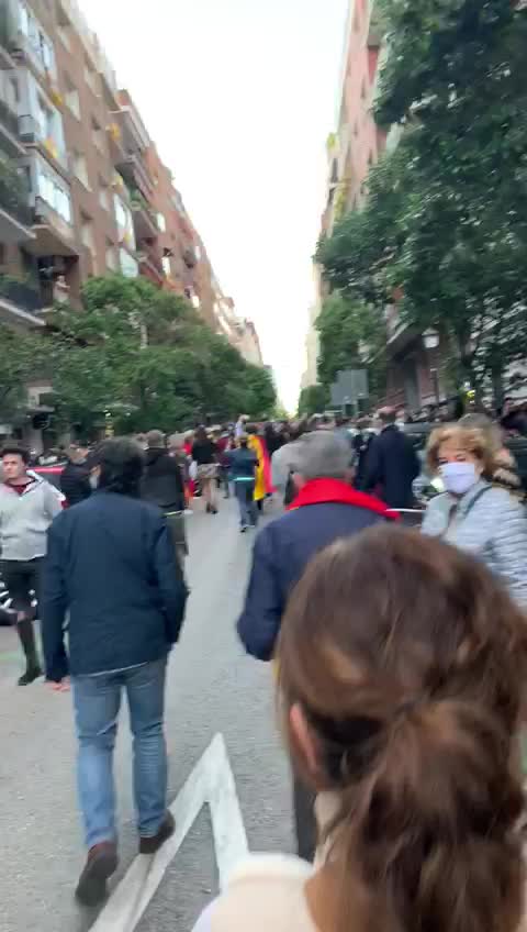 Calle de Núñez de Balboa (Madrid) contra la tiranía Sánchez-iglesias: "Gobierno dimisión" (11)