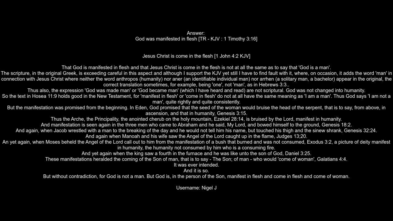 How do Trinitarians respond to the objection that God cannot be a man based on Hosea 119
