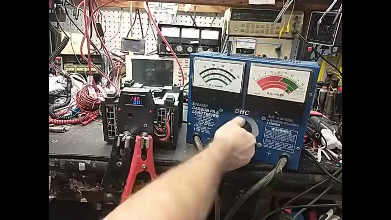 Test dual HP Power Supplies 63A x 2 . Load testing.