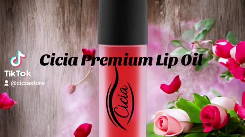 Cicia Premium Red Lip Oil - Cherry Moisturizing and Nourishing Glossy Finish | Lip Care Treatment