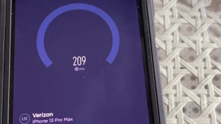 Mobile X (Verizon) Speed Test
