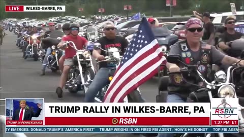 Bikers Gathering For Trump Blocking Entire City