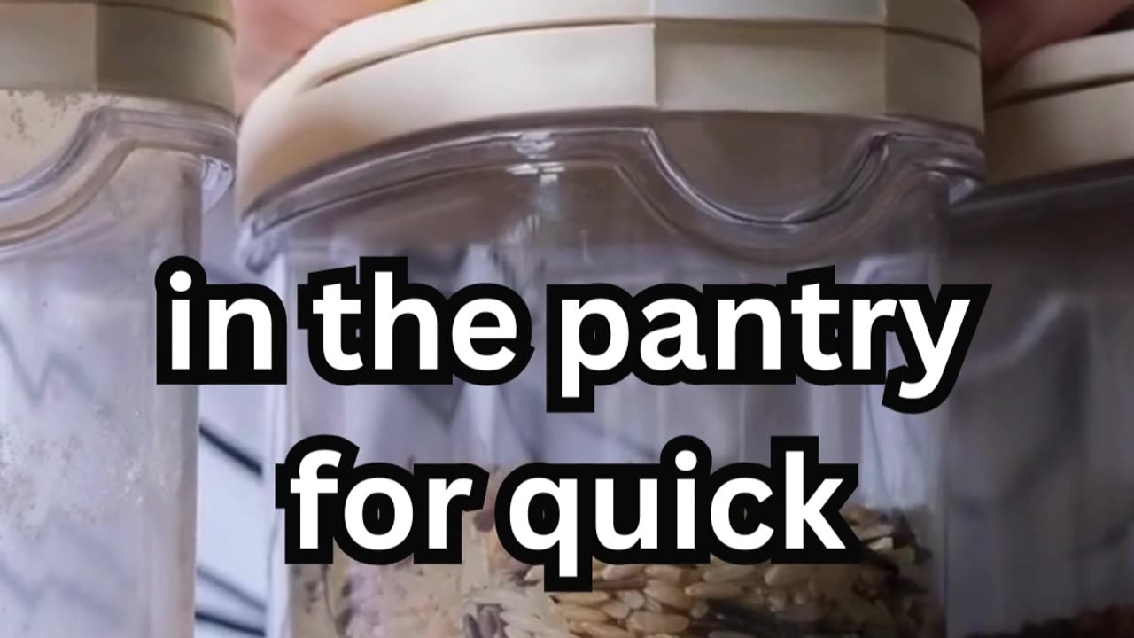 Make nutritious choices convenient. #HealthySnacks #Pantry