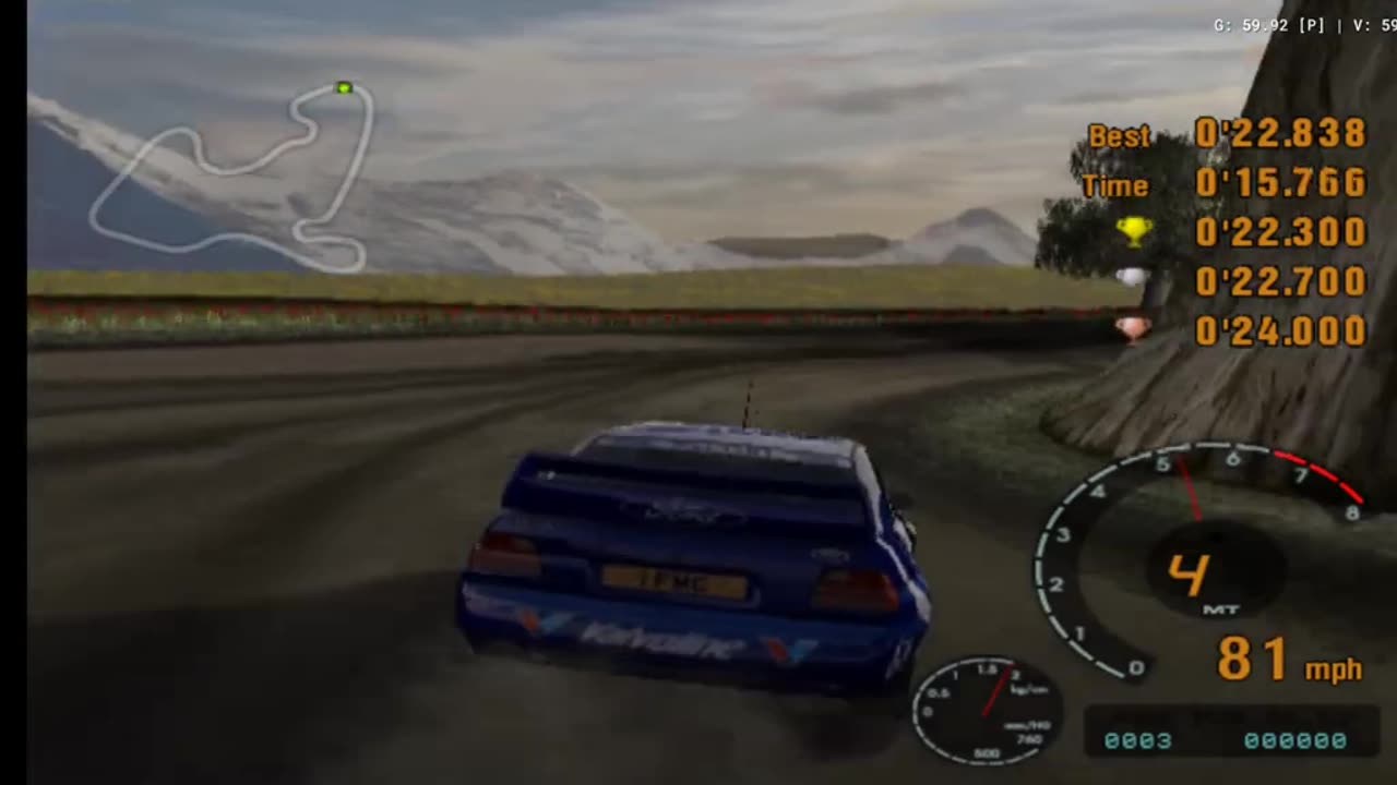 Gran Turismo 3 - License Test R-3 Gameplay(AetherSX2 HD)