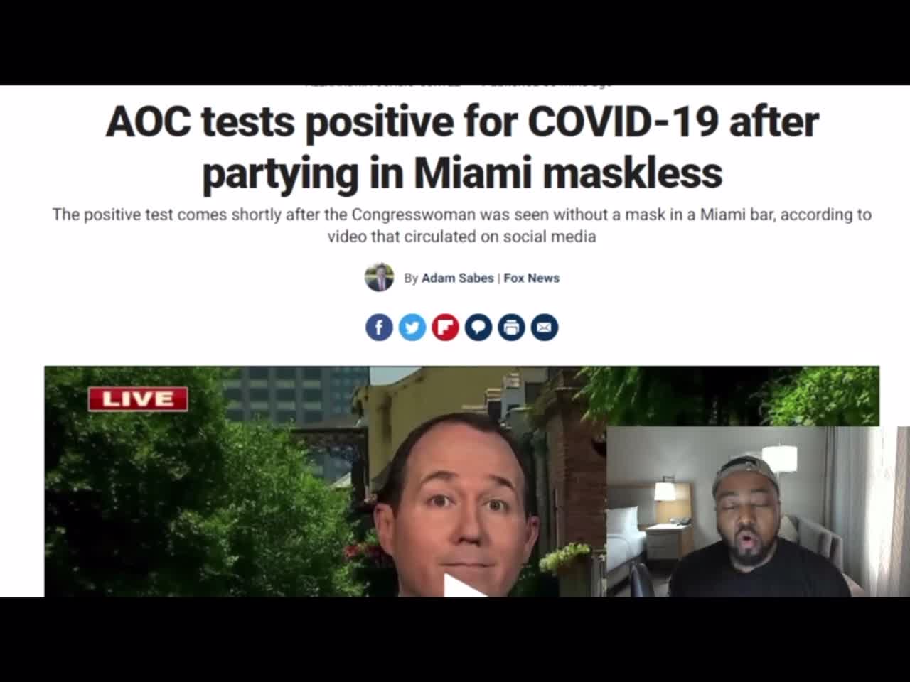 Black Conservative Perspective AOC tests positive for Covid-19 coronavirus