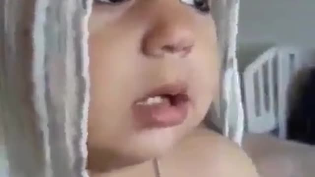 The baby looked like it was coming out of the fridge🥶🥶🥶