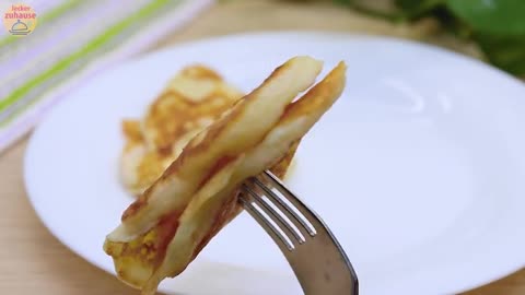 So zarte Pfannkuchen mit Quark haben Sie noch nie gegessen! Ein einfaches und schnelles Rezept