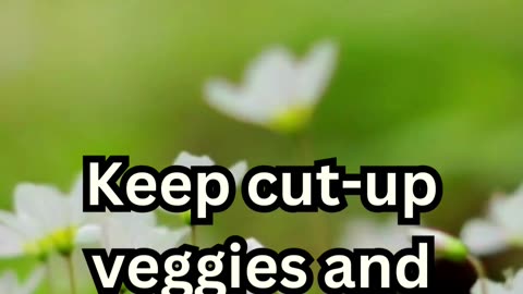 Satisfy cravings with a healthy choice. #HealthySnacking #Veggies