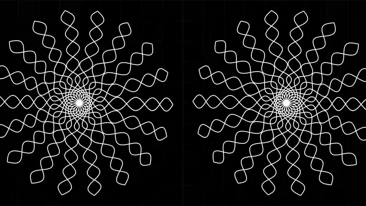 Who needs 3D glasses when you can just cross your eyes _ 3D Mandala Wave