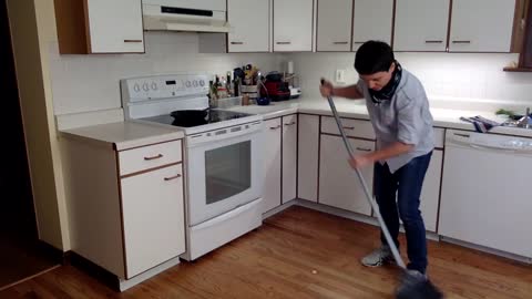 How to sweep the floor