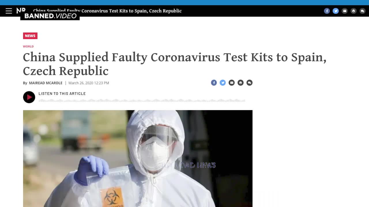 Alex Jones Warned You The CCP Contaminated Tests & Masks - 4/3/20