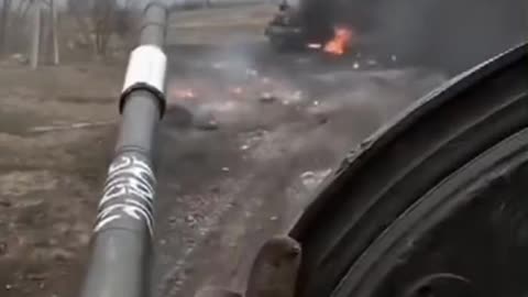 Russian T-72 Gets Taken Out , The Crew Survives