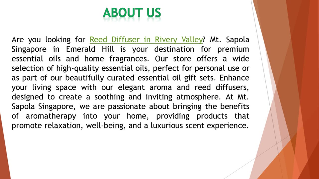 Are you looking for Reed Diffuser in Rivery Valley?