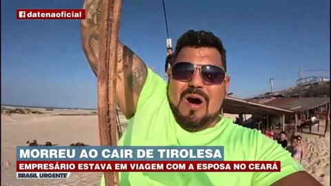 Morreu ao cair de tirolesa