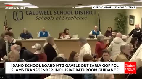 All Hell Breaks Loose At School Board Meeting When GOP Lawmaker Slams Trans-Inclusive Bathroom Rules