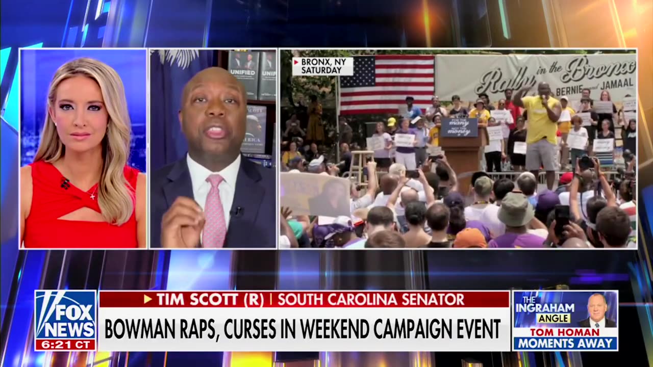 Scott Rips Dems After Bowman Curses During Campaign Event