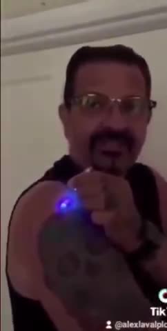 LUCIFERASE gets seen inside the "vaccinated" human body with BLACK LIGHT!