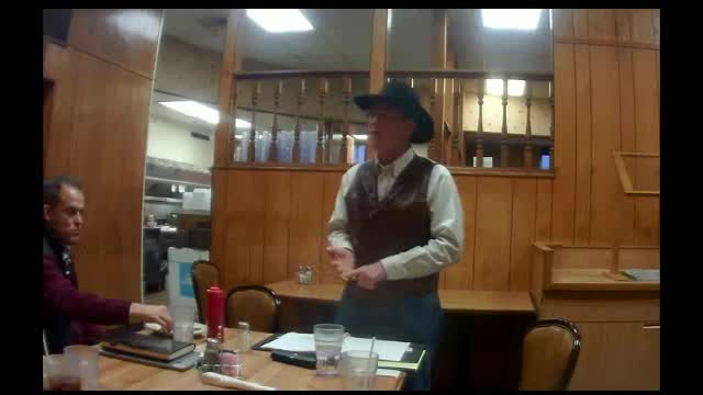Mark Mowry speaks to Spink Co Republicans Feb 8.