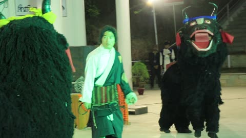 TRADITIONAL DANCE LION DANCE OF SIKKIM ASSAM