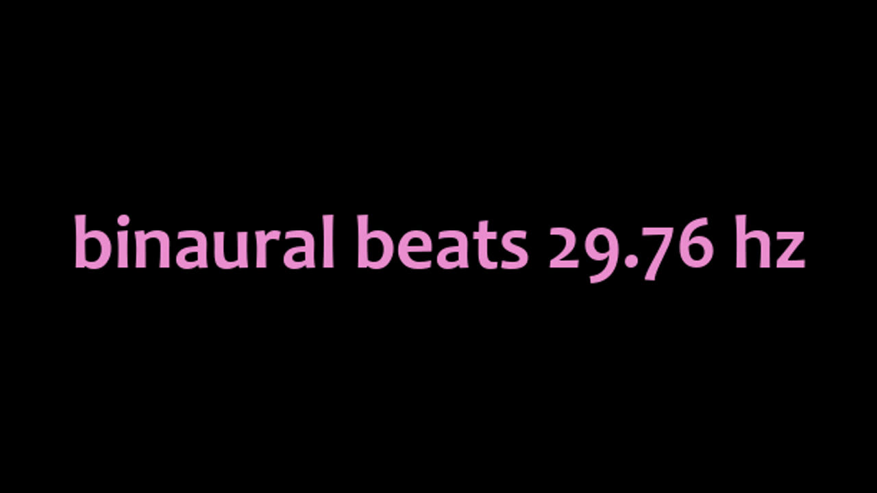 binaural beats 29.76 hz