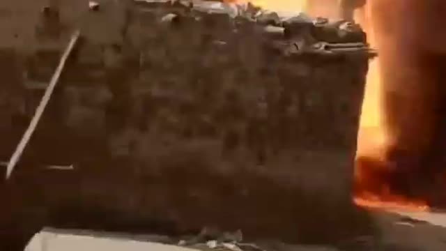 Dangerous blast of transformer