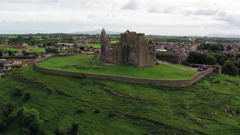 A Castle Ruin On Top Of A Hill2020