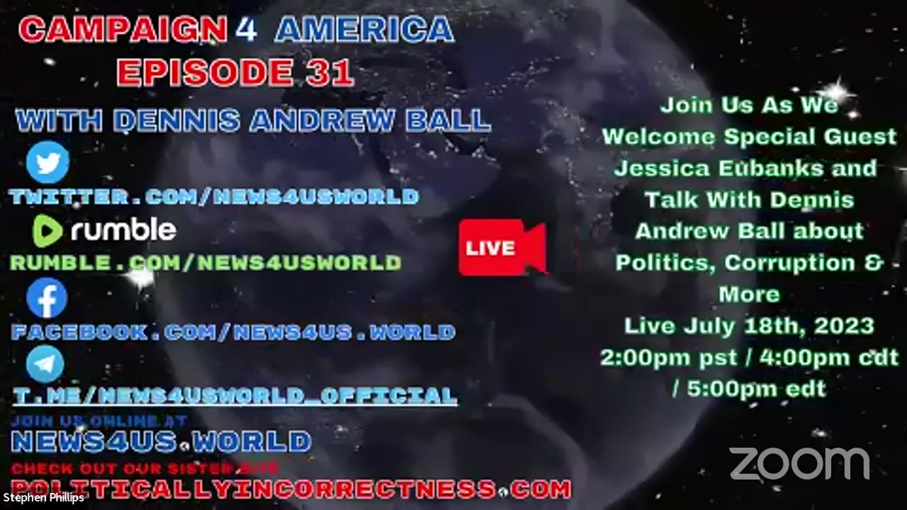 CAMPAIGN 4 AMERICA Ep 31 With Dennis Andrew Ball - Special Guest Jessica Eubanks