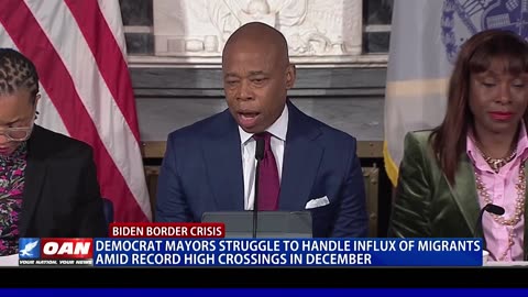Democrat Mayors Struggle To Handle Influx Of Migrants Amid Record High Crossings In December