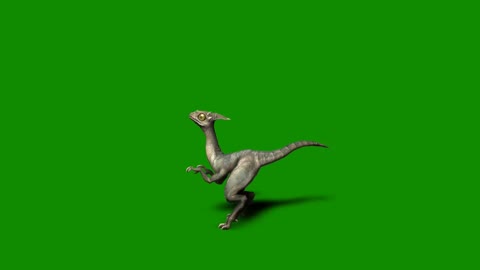 green screen keying dinosaur walking display synthesis