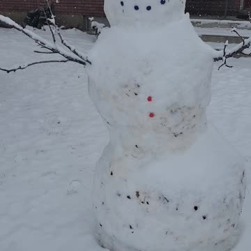 The 1st Snowman I found