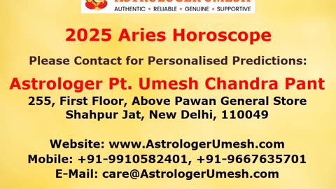 2025 Aries Horoscope