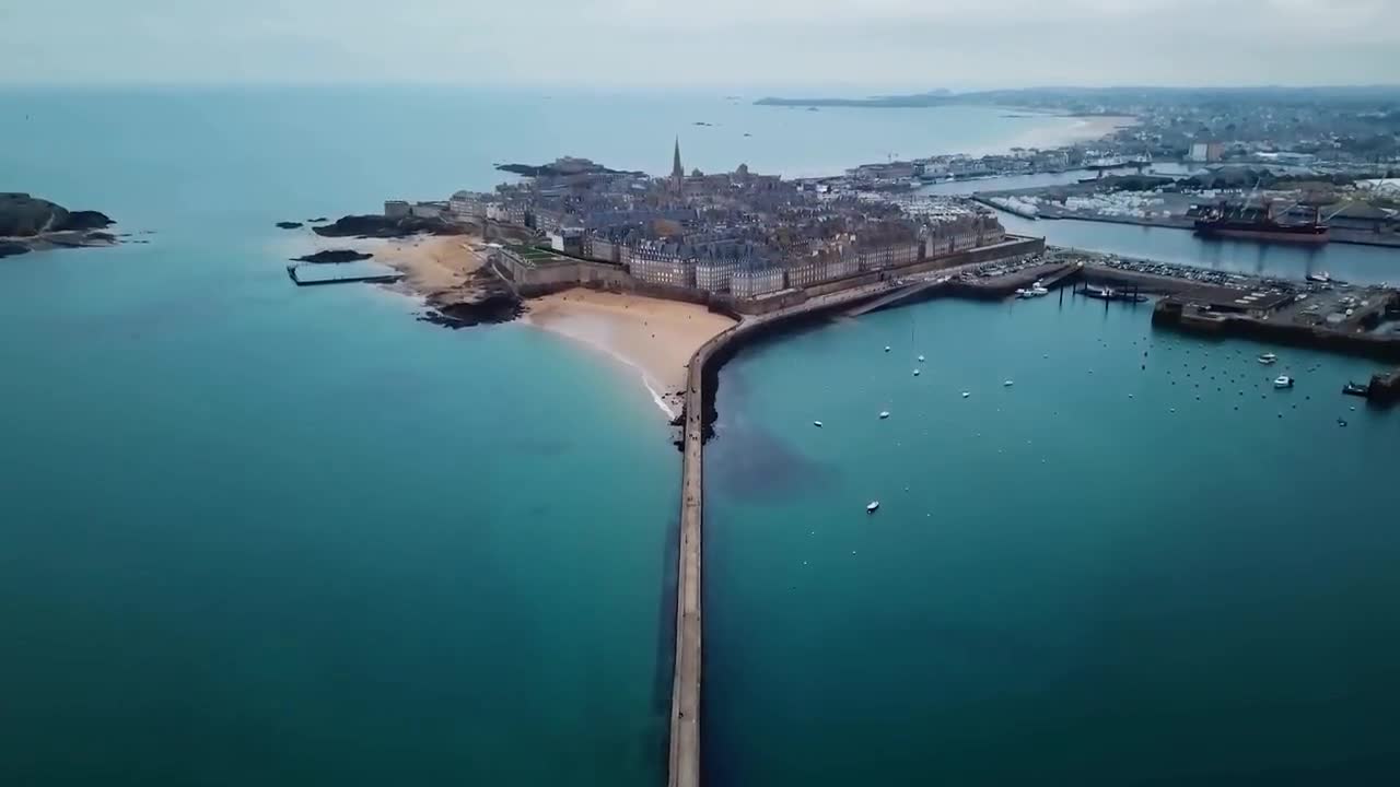 21 + Aerial view of the sea Majestic Aerial Views2022 - 4K Video UltraHD