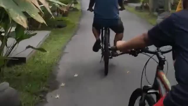 cycling at YOGYAKARTA WESTLAKE RESORT