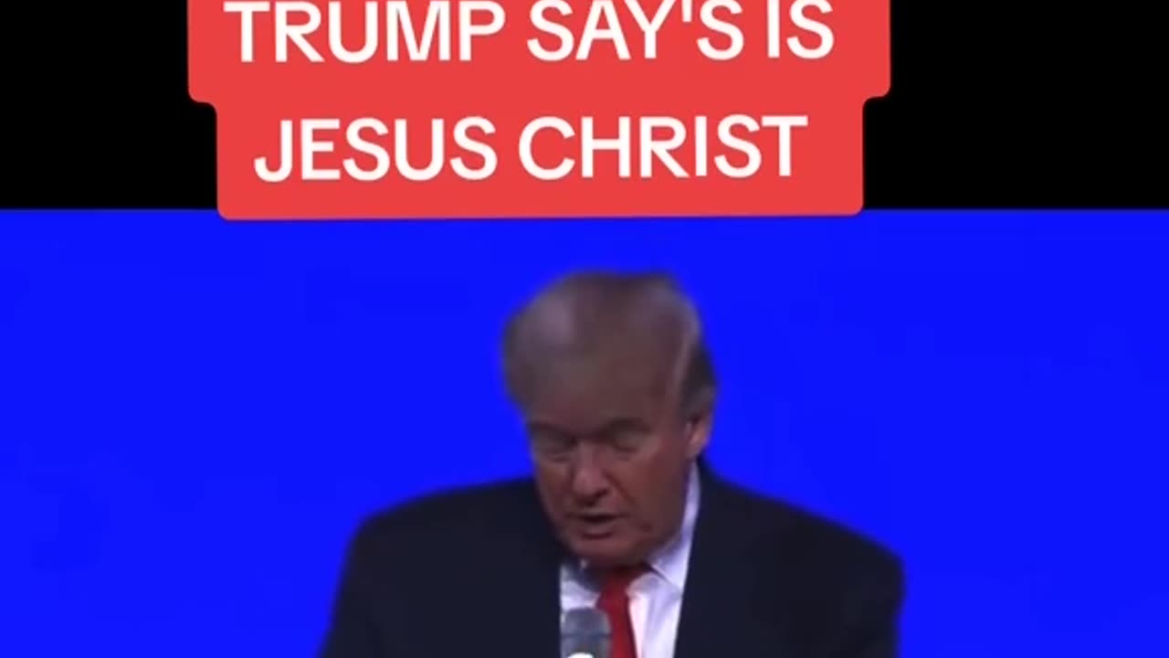 President Trump says we need our Savior Jesus Christ !