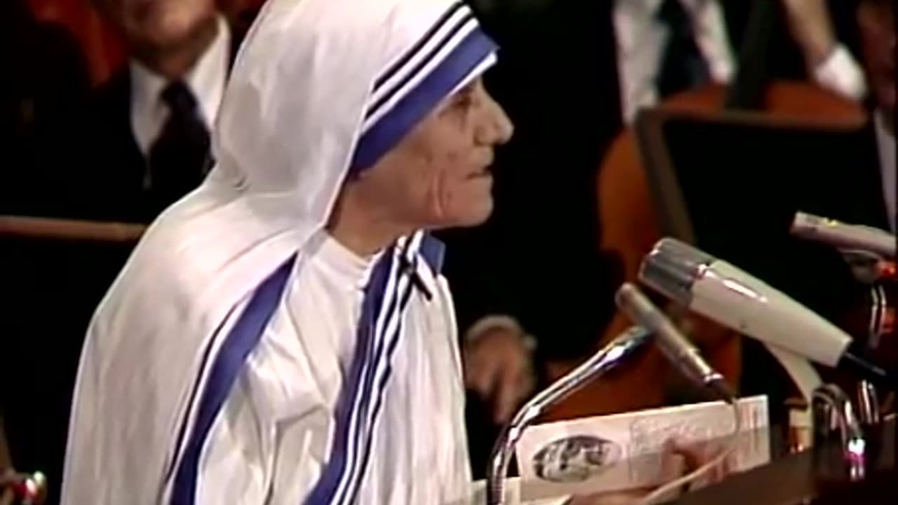 Mother Teresa's Nobel Peace Prize acceptance speech (Oslo, 1979)