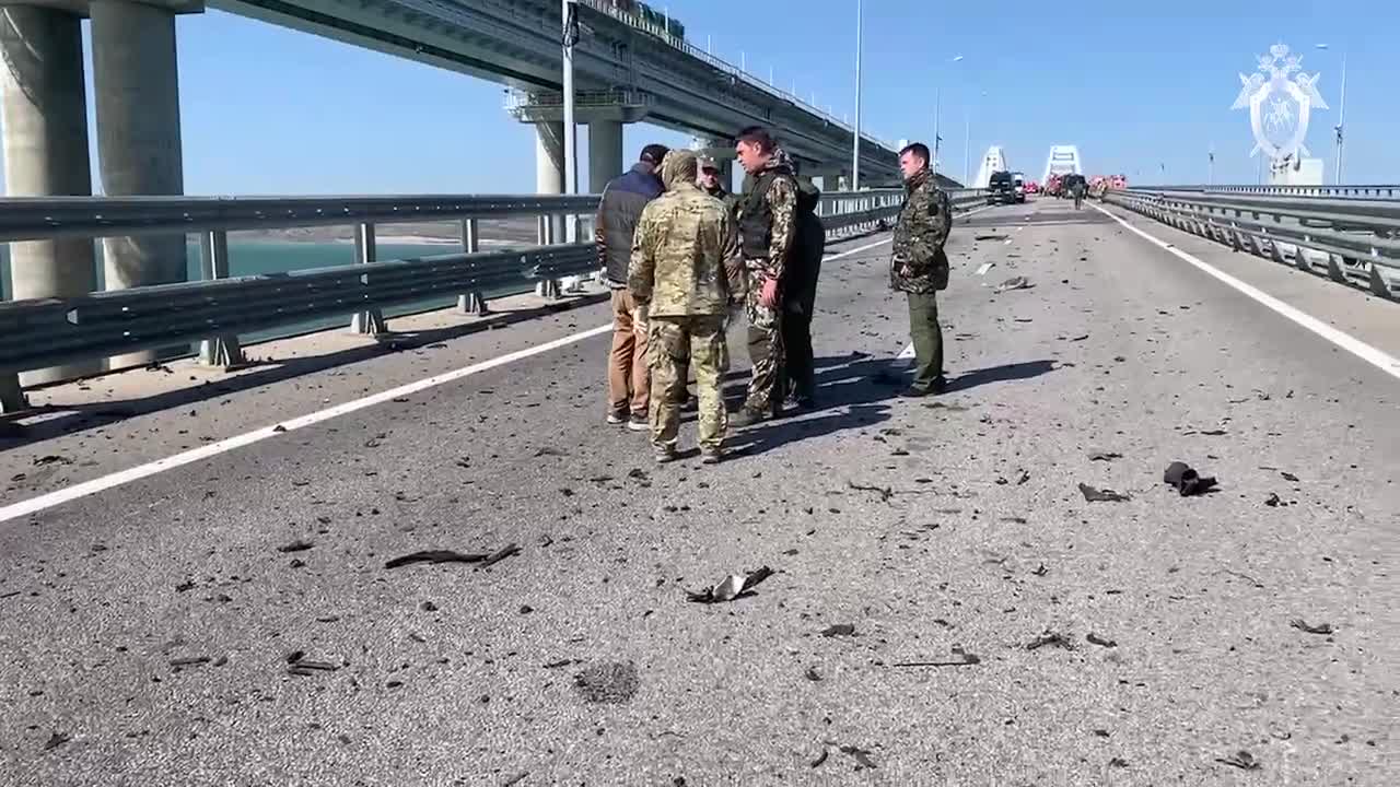 "Do you know what, boys? We do have a destroyed bridge here"