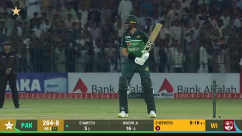 Last over batting Shaheen afridi