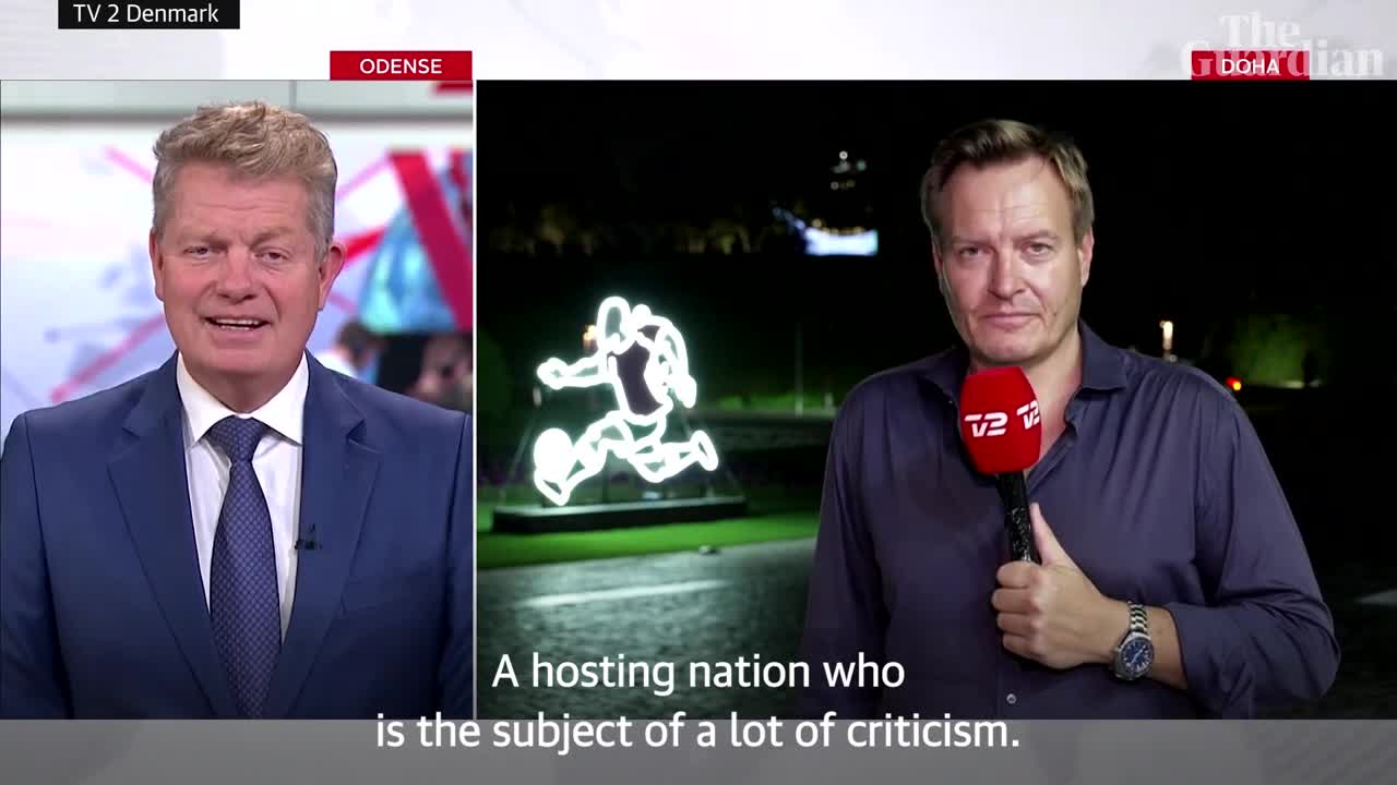 You want to break the camera?': Qatari authorities interrupt Danish reporter's