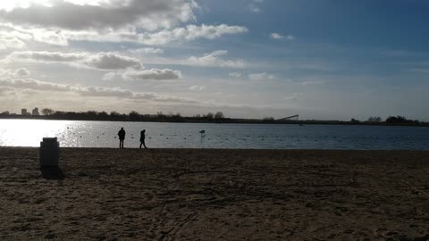 Recreation lake NoordAa, Zoetermeer by drone