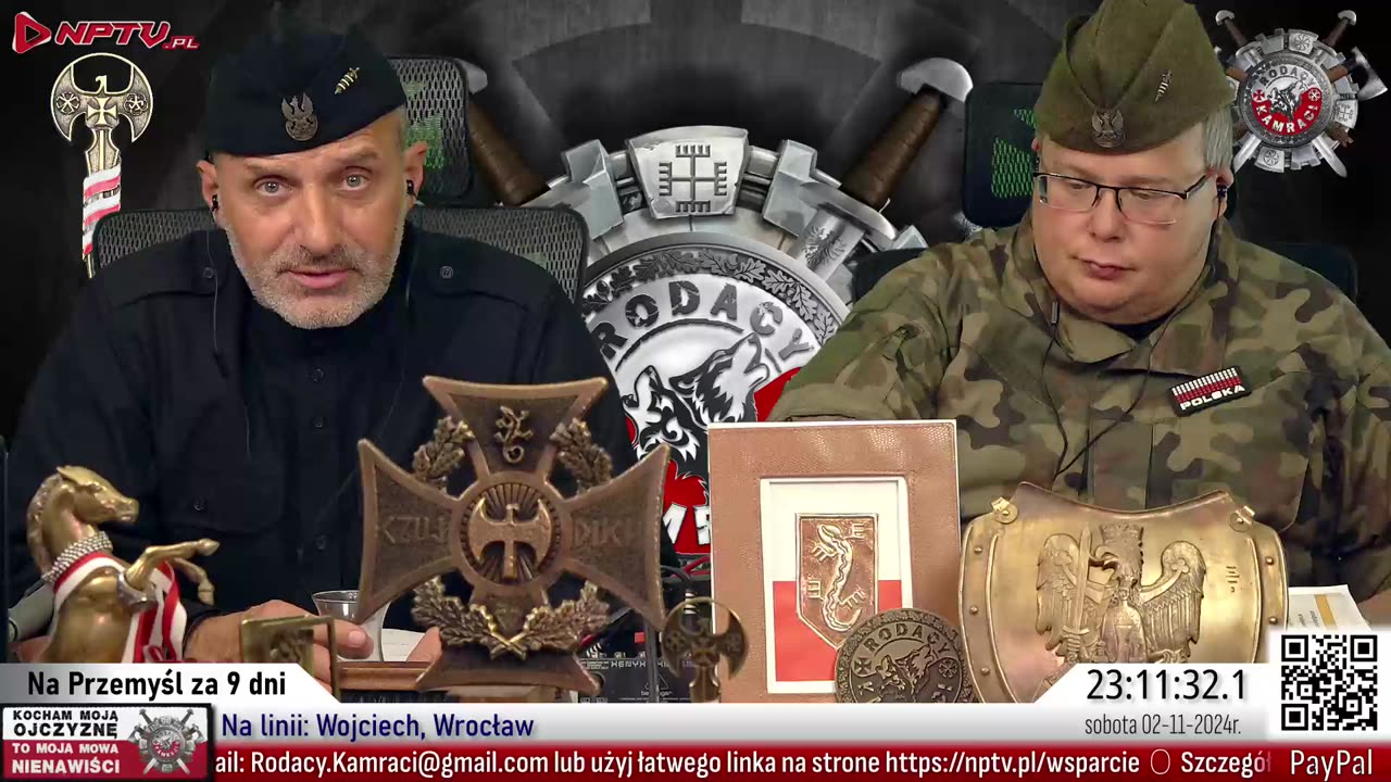 Na Przemyśl za 9 dni. Sob. 2.11.2024r. W. Olszański, M. Osadowski Rodacy Kamraci NPTV.pl