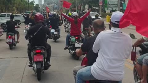 Pattaya 8 aug 2021 red shirts 2