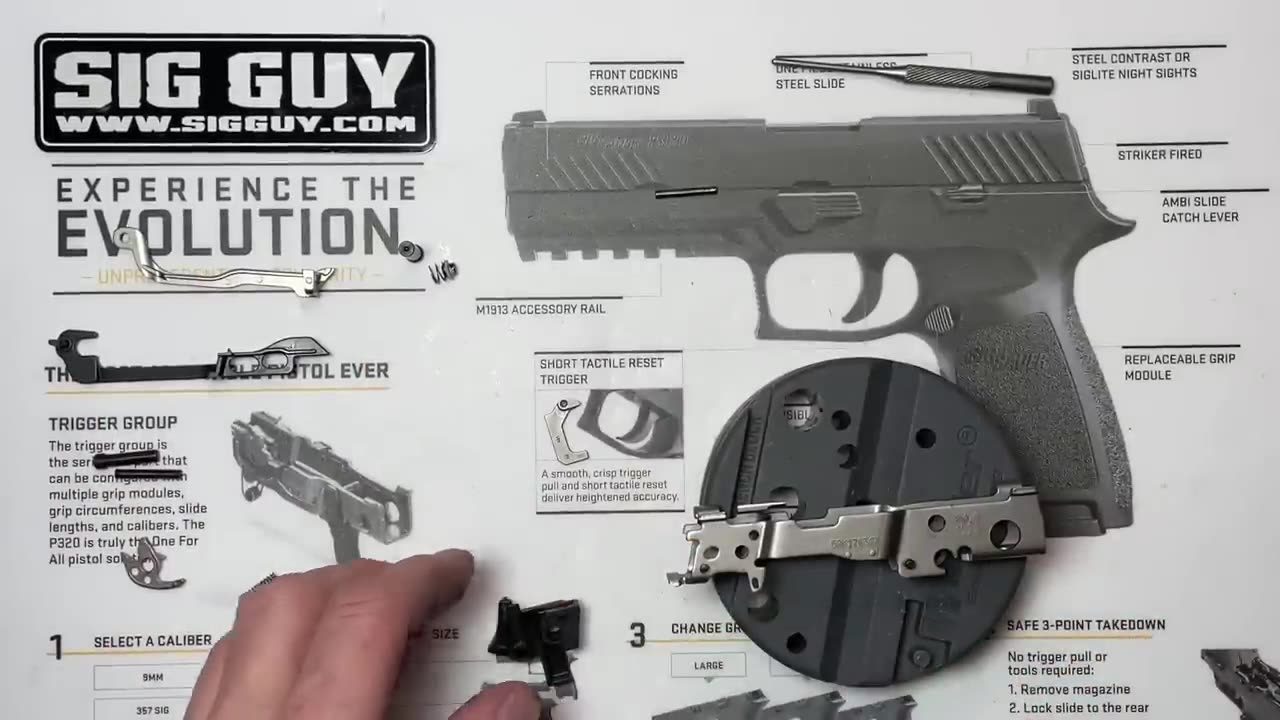 The Sig Armorer P320 C.O.R.E Action Job Kit install video