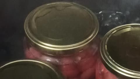 Pasteurization of cherry syrup
