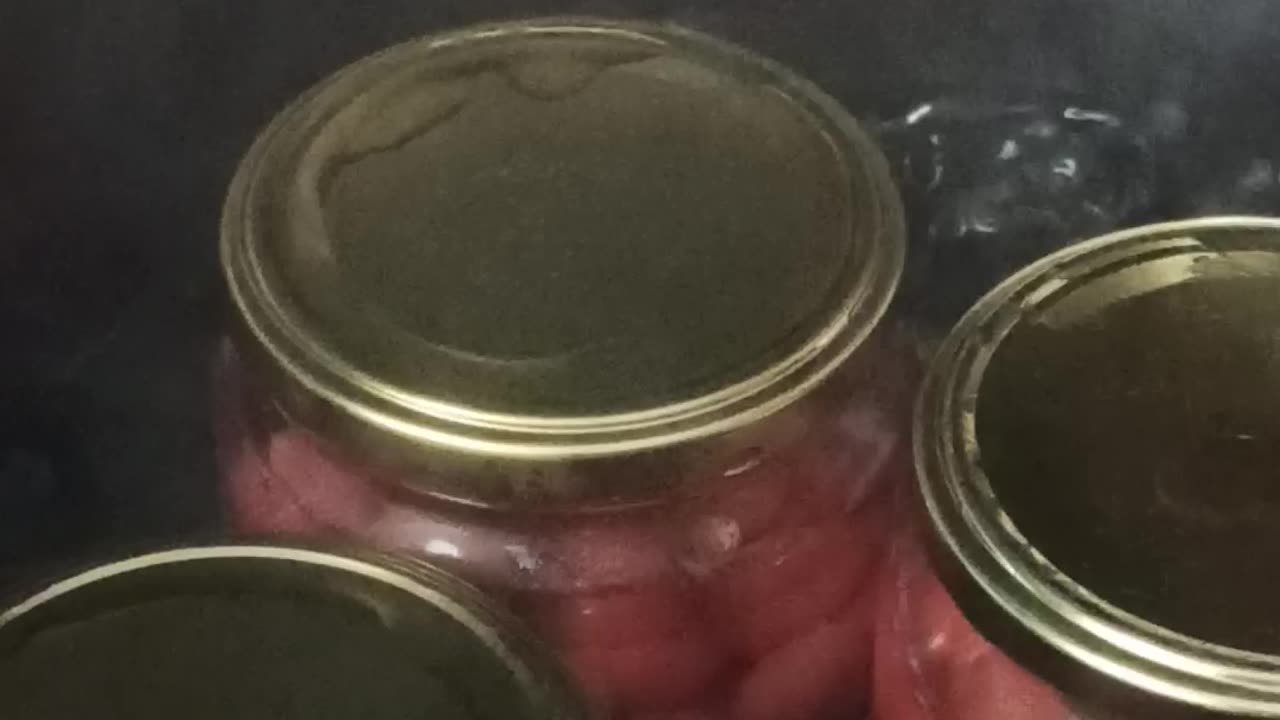 Pasteurization of cherry syrup