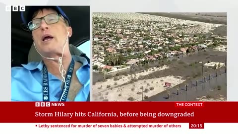 Storm Hilary: Flooding cuts off Palm Springs in California - BBC News