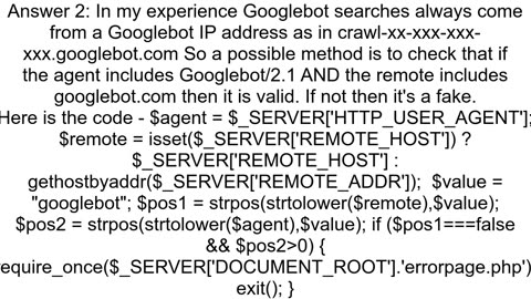 How to block fake Googlebots