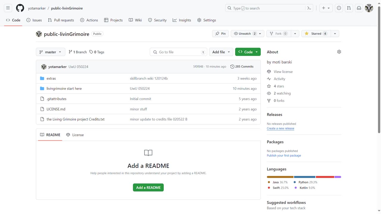 livingrimoire AGI software design pattern 101 intro