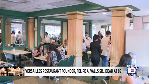 South Florida moruns death of Versailles founder Felipe Valls Sr.