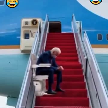 Stair Lift Installed on Air Force (Acorn) 1 For Biden